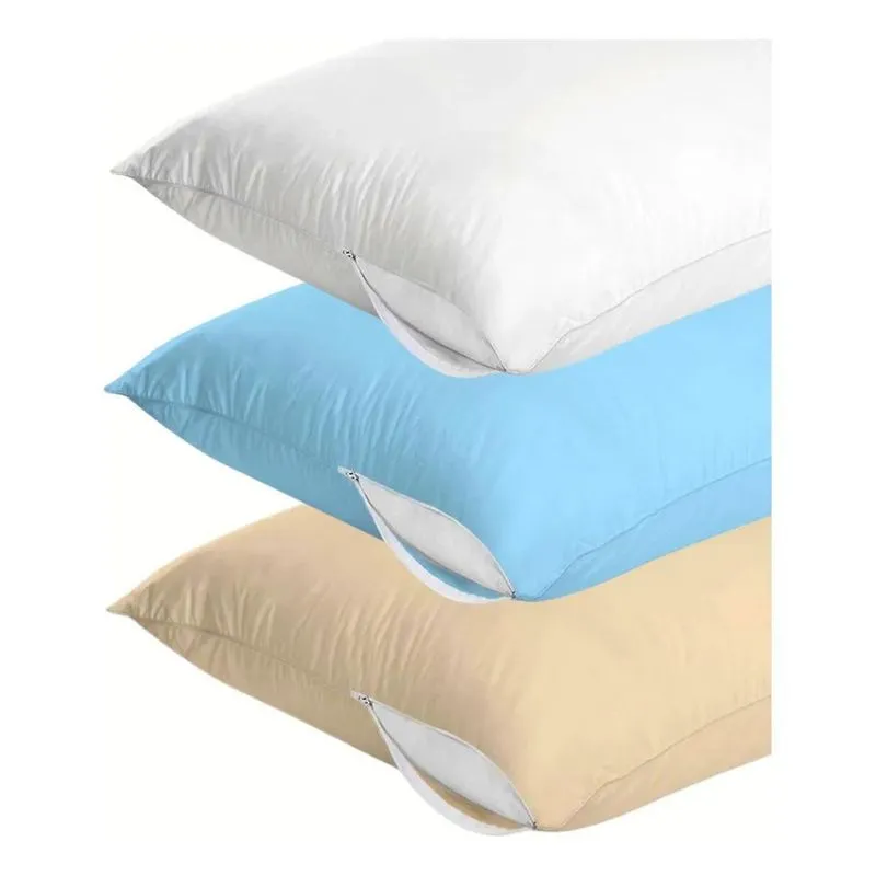 Kit 2 Capa Protetor Travesseiro Zíper Antiácaro Antialérgica