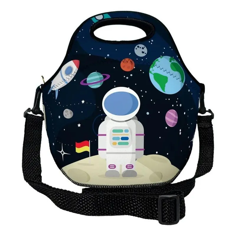 3x Lancheira Bolsa Térmica Neoprene - Isoprene Várias Estamp