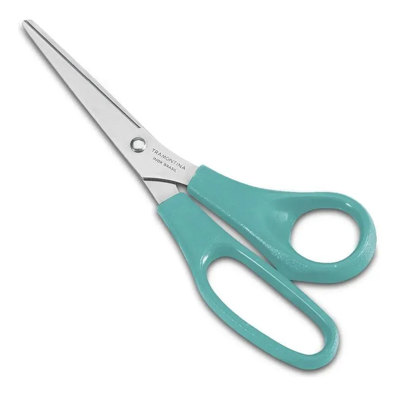 10x Tesoura Uso Geral Cozinha Tecido Papel Inox 8 Pol Tramo