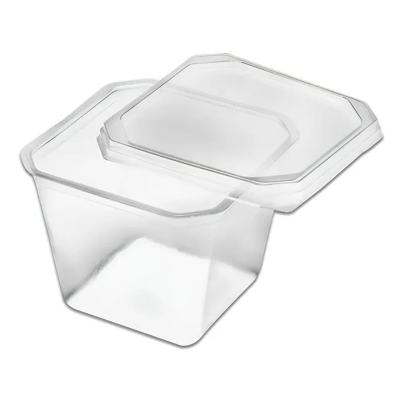Pote Quadrado C/tampa Bolo No Pote 250ml C/20 Un - Prafesta