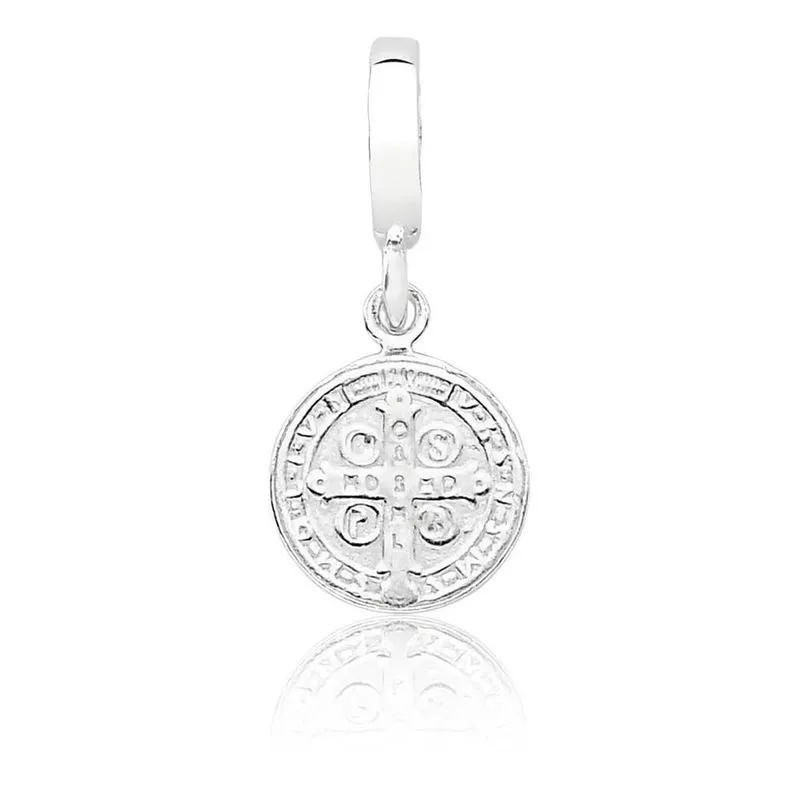3x Berloque Medalha De São Bento Prata 925