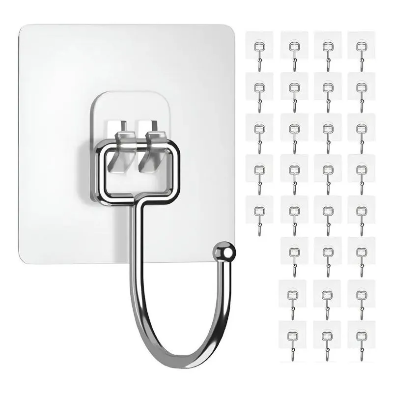 2x Kit 10 Ganchos Adesivos Grandes Para Pendurar Cozinha,cas