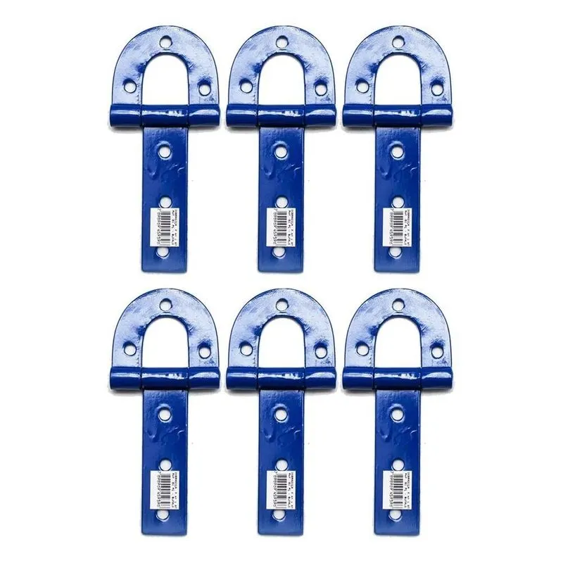 3x Kit 6 Dobradiça Porteira 170mm Nº 1 Aço Carbono Bufalo