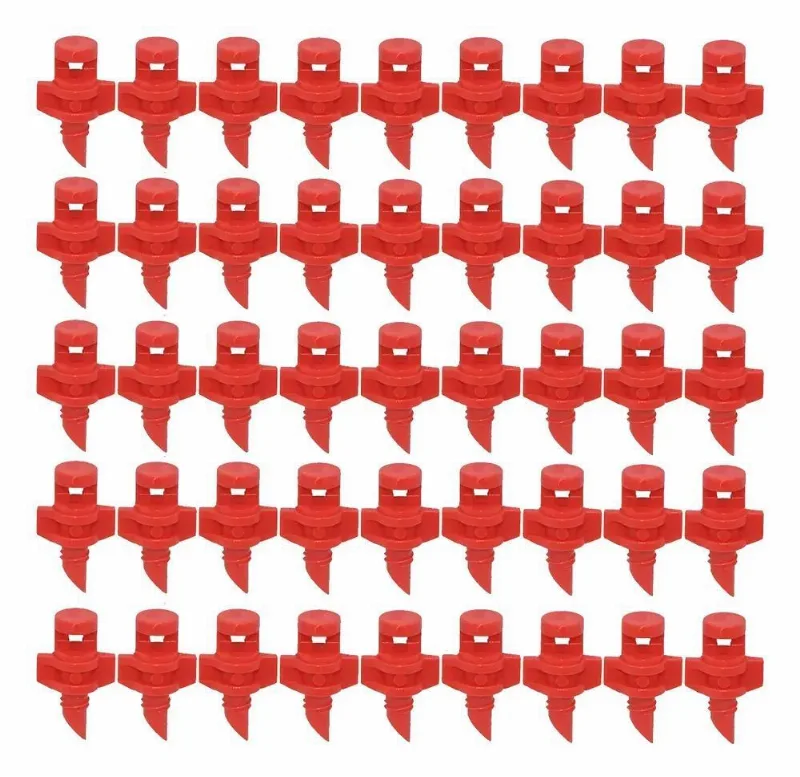 100 Micro Aspersores 360 Para Irrigação Uniforme P - Vermelho