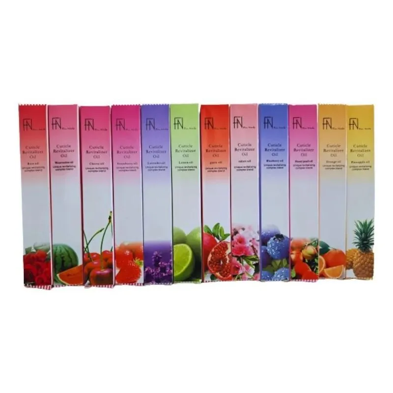 10x Kit 12 Canetas Hidratação Oleo De Cuticulas