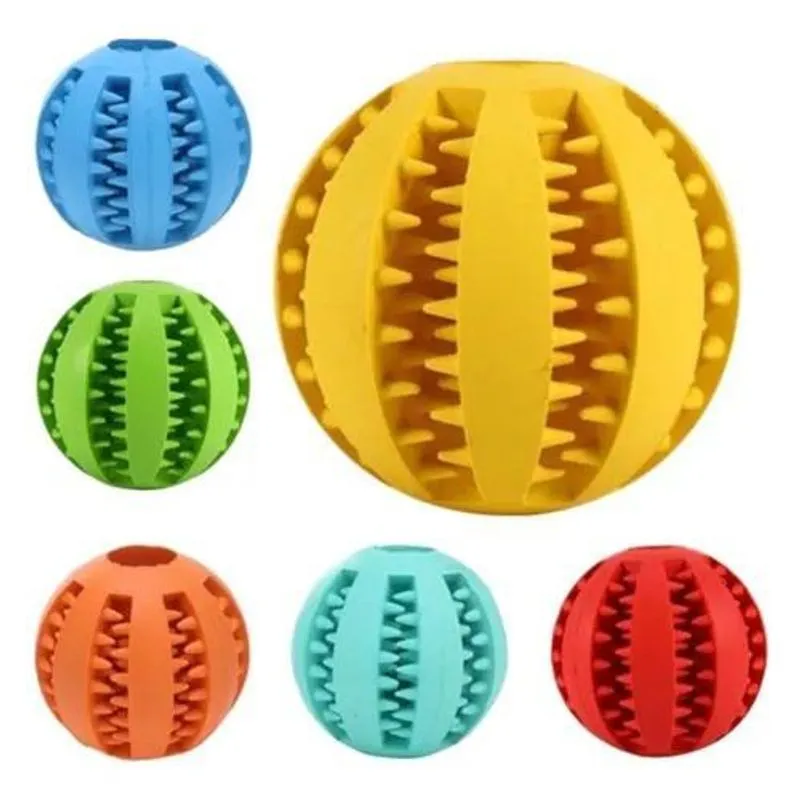 3x Bolinha 7cm Brinquedo Interativo Porta Petisco Para Pet C