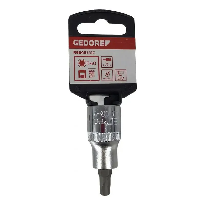 3x Chave Soquete 1/2 Torx T40 - Gedore Red