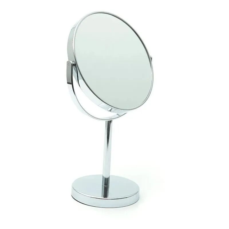 10x Espelho Para Maquiagem De Mesa Grande Dupla Face 5x Aum