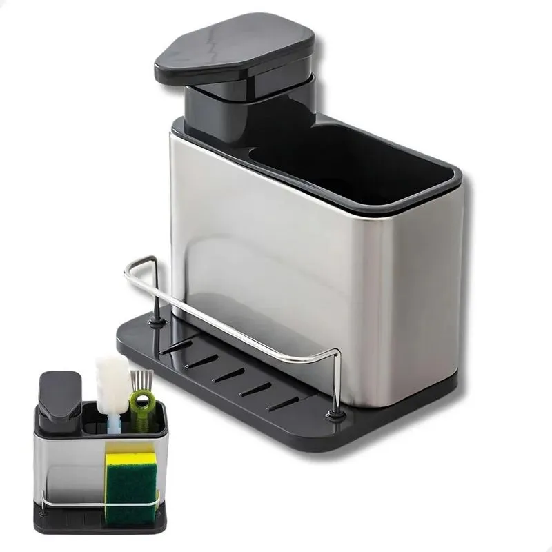 Dispenser Detergente Pia: Luxo & Organização - Inox Cromado