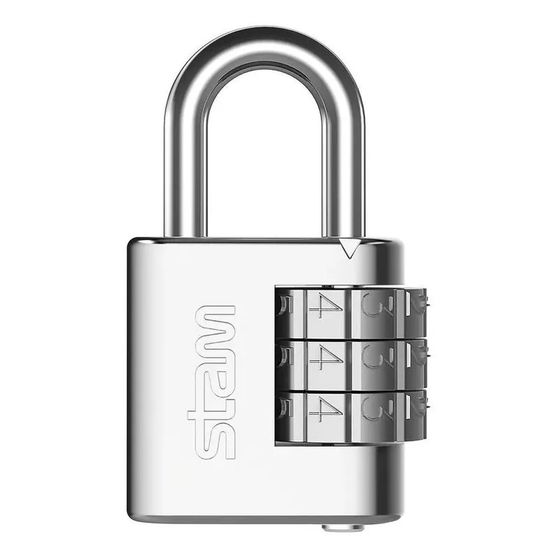 Cadeado Senha Stam 25mm: Proteja Malas, Mochilas E - Cromado