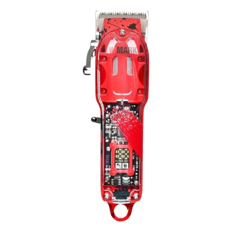 10x Cortador De Cabelo Wmark Ng320 Vermelho + 2 Ceramica