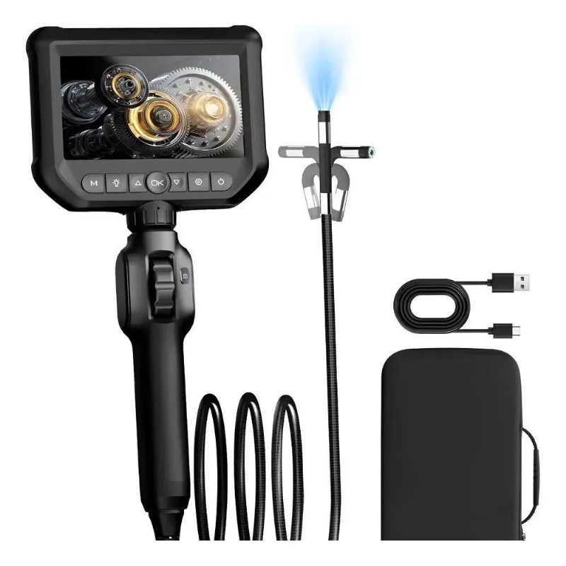 Boroscopio Endoscopio Câmera Full Hd 360o 8mm 1 Metro Safira