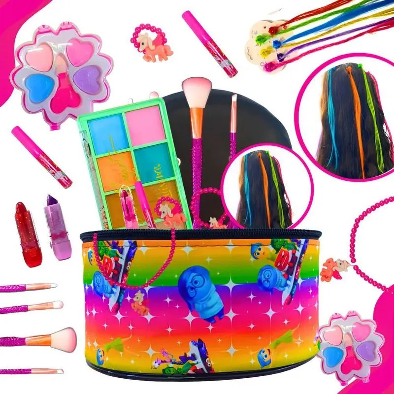 Maletinha Maquiagem Infantil Completa: Dive - Divertidamente