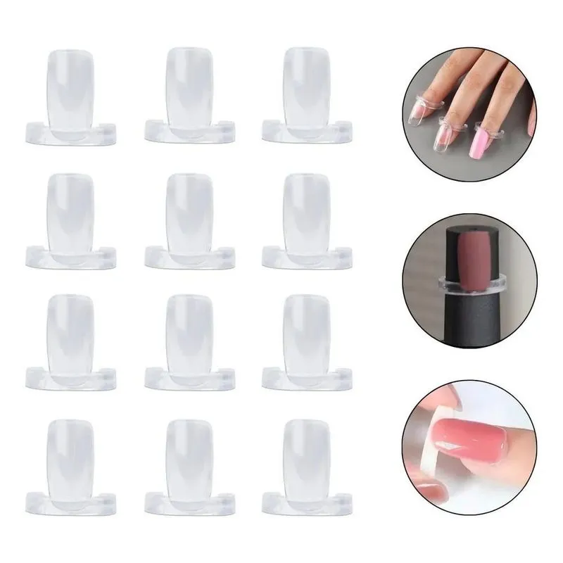 Kit 100 Anéis Transparente Mostruário Esmalte Unha Expositor