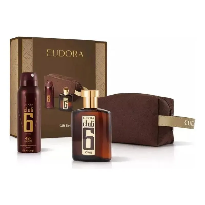 Eudora Club 6 Voyage Masculino Para Presente. Ed. Especial N