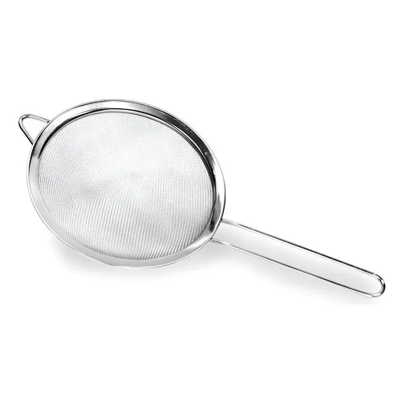 Peneira Inox 16cm Com Cabo Coador Malha Aço Inox Resistente