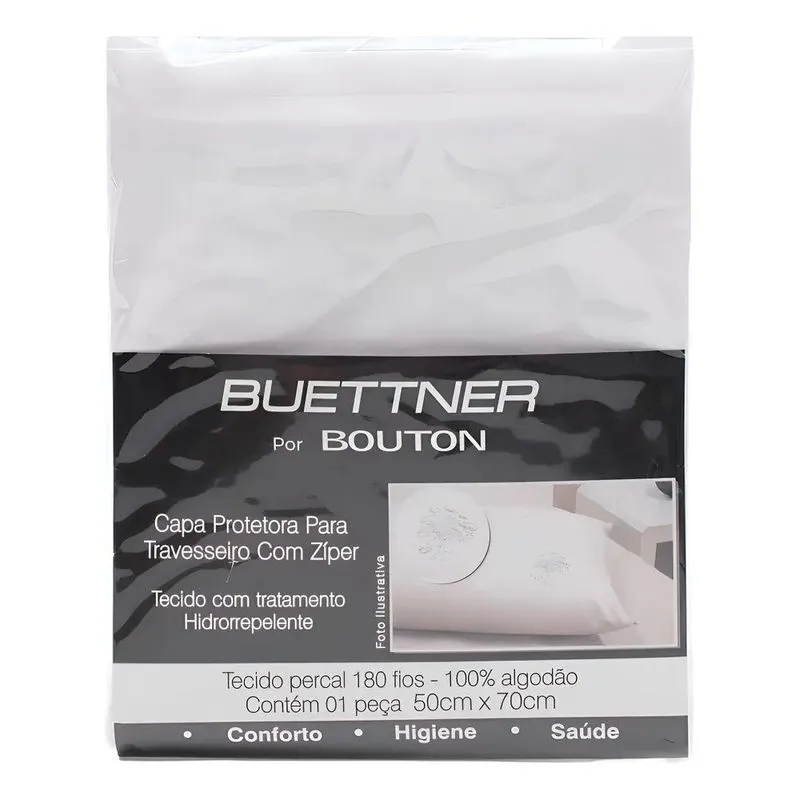 Protetor De Travesseiro Buettner Liso Capa Protetora Imperme