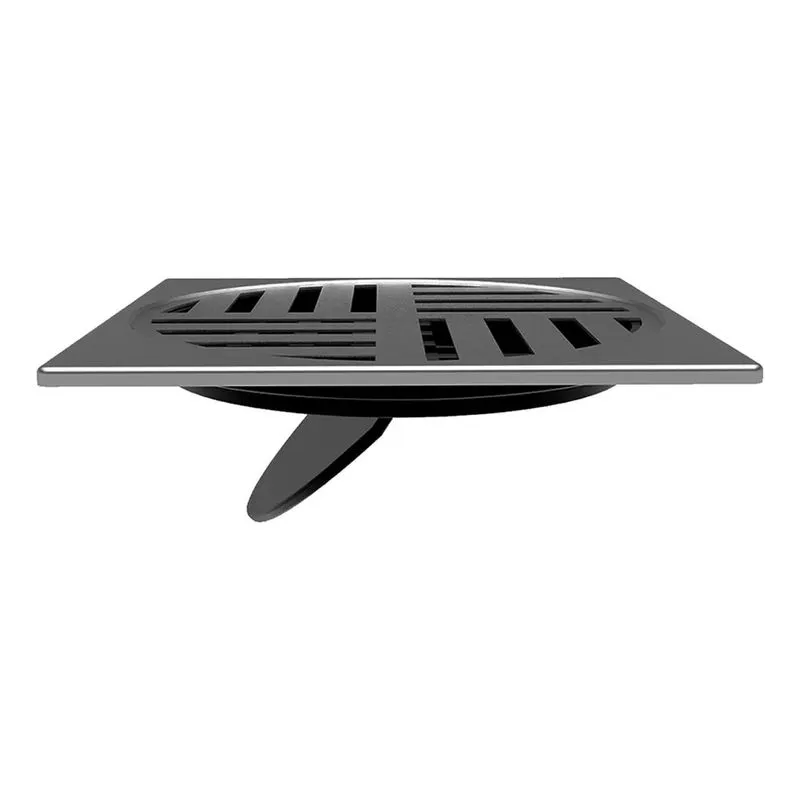 Tampa Ralo Inox 10cm Loren Fechamento Automático - Quadrada