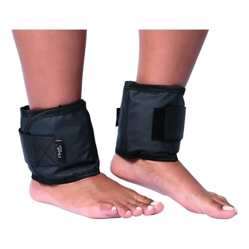 Caneleira De Peso 4kg Preto Par Tornozeleira Peso Academia