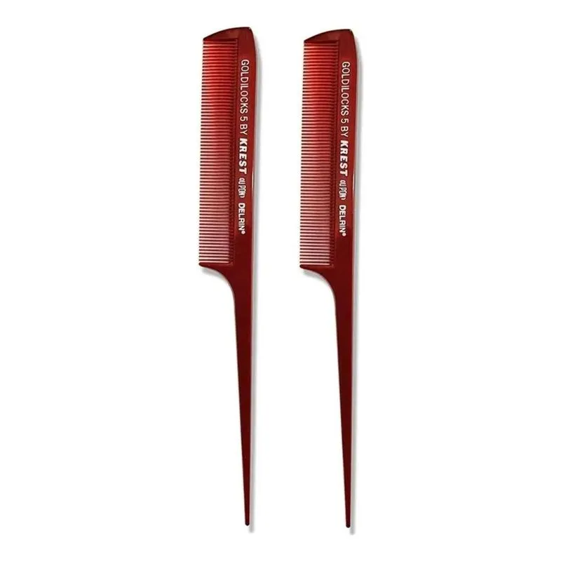 Kit 2 Pentes 5by Krest Goldilocks Para Mechas Cabo Fino Prof