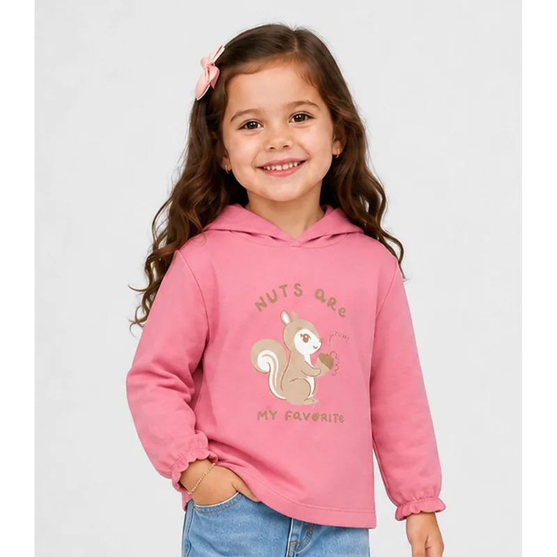 Blusão Com Capuz Infantil Feminino Select Rosa 4