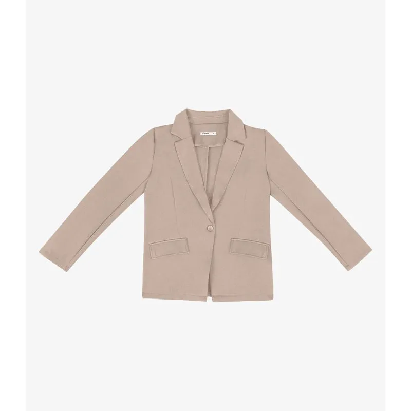 Blazer Feminino Em Alfaiate Endless Bege M