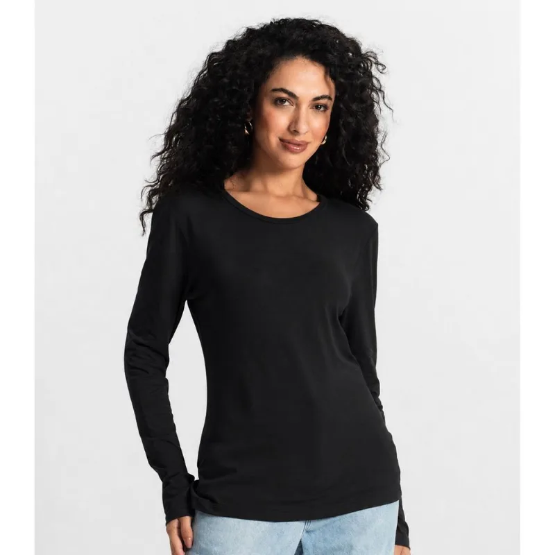 Blusa Feminina em Malha de Viscose Infinita Cor Preto P