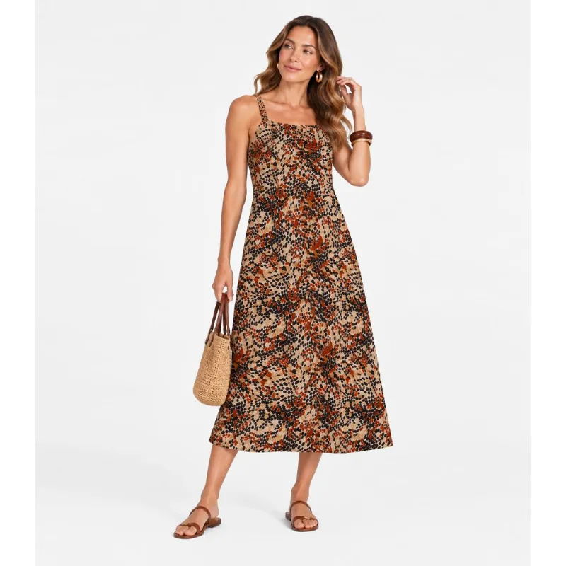 Vestido Midi Verão Feminino Infinita Cor Bege M