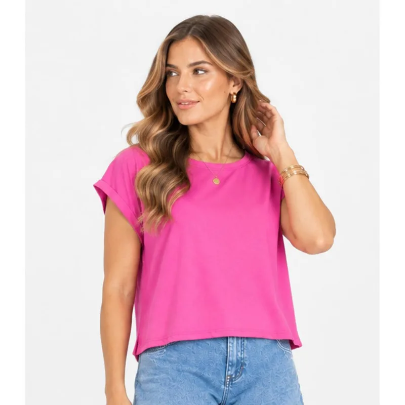 Blusa Verão Feminina Infinita Cor Rosa M
