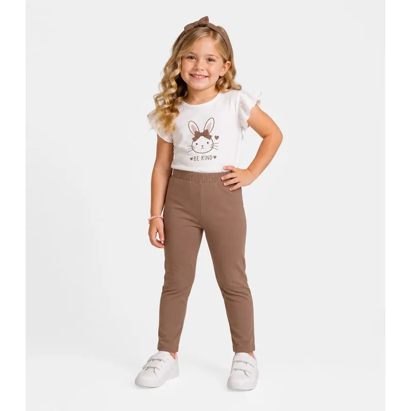 Legging Infantil Feminina Select Bege 6