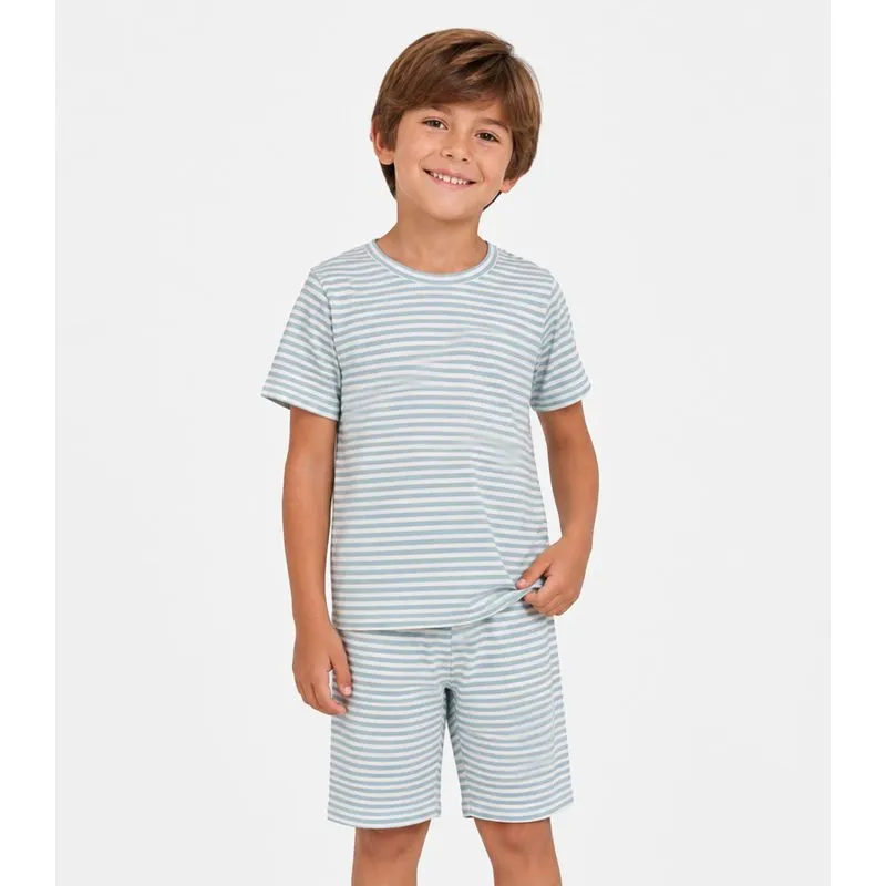 Pijama Infantil Masculino Em Cotton Select Azul 10
