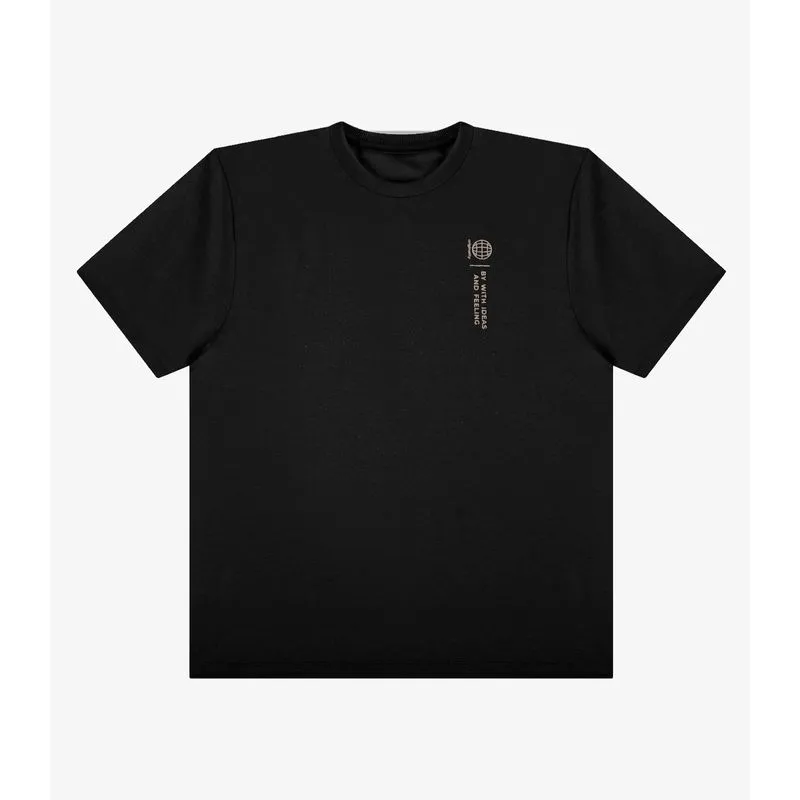 Camiseta Masculina Estampada Rovitex Preto GG