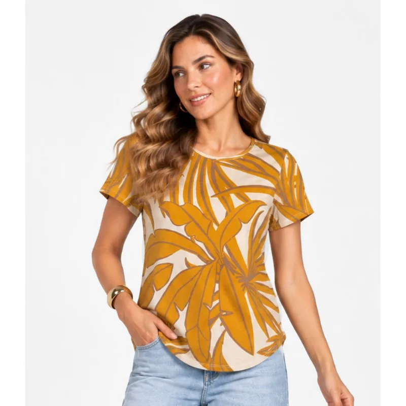 Blusa Feminina Infinita Cor Amarelo M