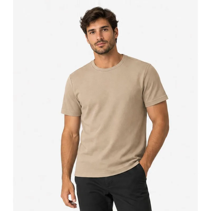 Camiseta Verão Masculina Select Marrom M