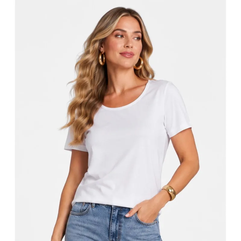 Blusa Verão Feminina Infinita Cor Branco G