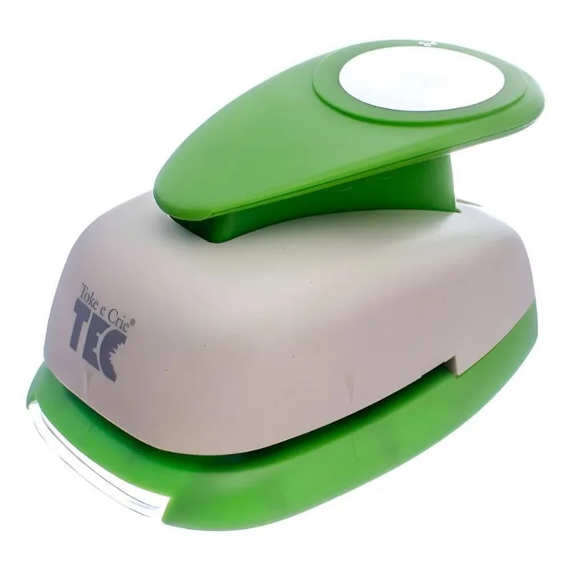 Furador Extra Gigante 2 Círculo 50mm Toke E Crie Cor Verde