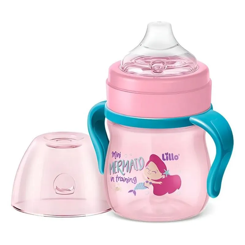 Copo De Aprendizado Com Alça Evolution 150ml Rosa - Lillo