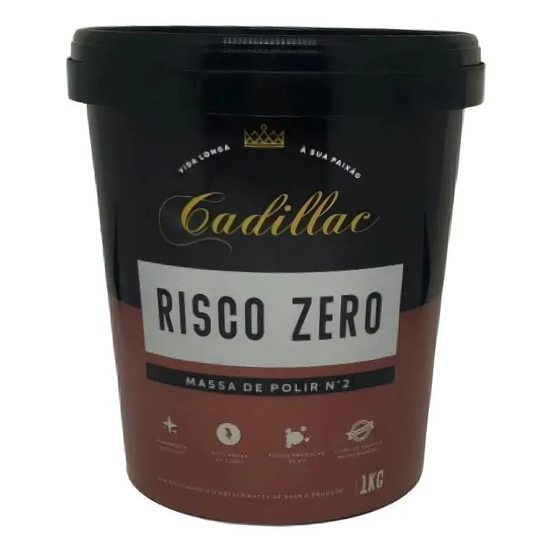 10x Massa De Polir N2 Risco Zero Cadillac 1kg