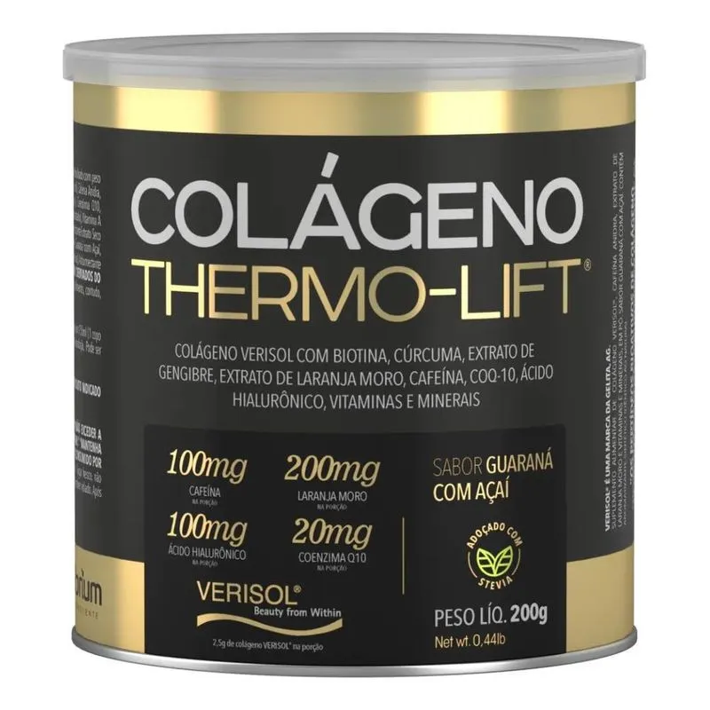 10x Colágeno Hidrolisado Verisol Laranja Moro Cafeína Therm