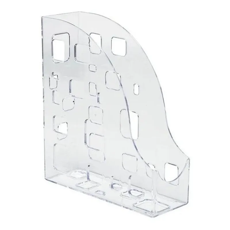 2x Porta Revista Pasta Caderno Transparente Dello Organizado