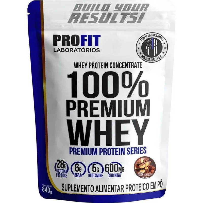 10x Whey Protein 100% Concentrado Premium 840g Profit Sabor