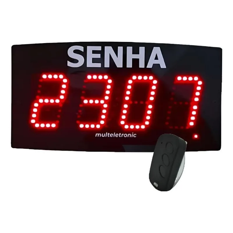 Kit Atendimento Filas Com Painel Senhas Dispenser E Bobina L