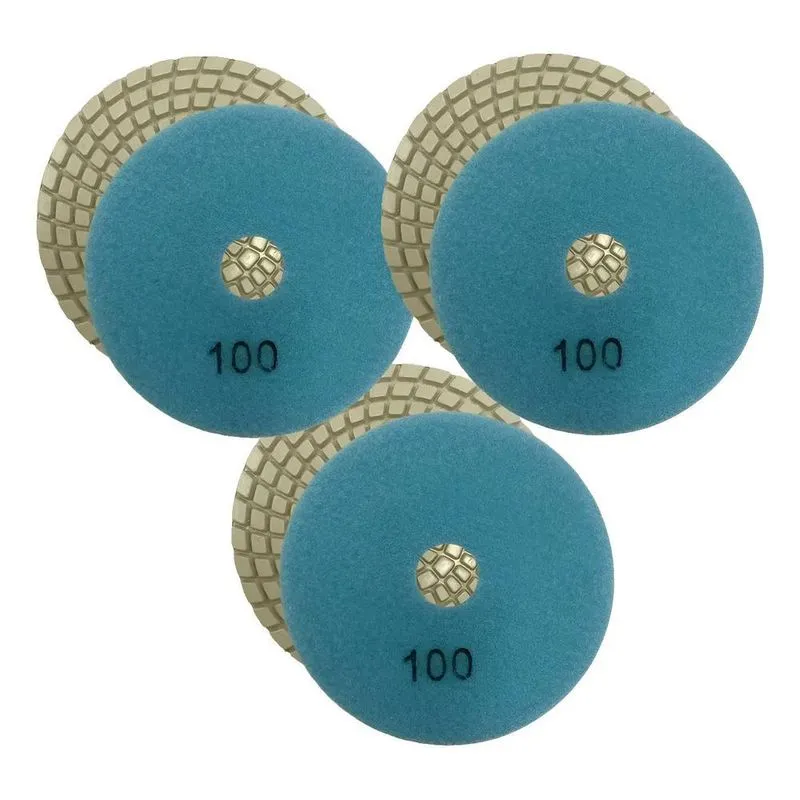 3x 3 Lixa Diamantada Grão 100 Porcelanato Granito Marmoraria