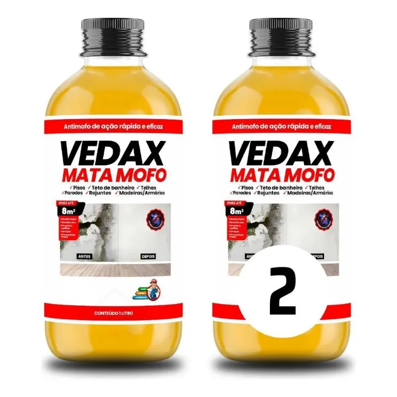 5x 2 Mata Mofo Mactra Não Volta Anti Mofo Parede Teto Piso 1