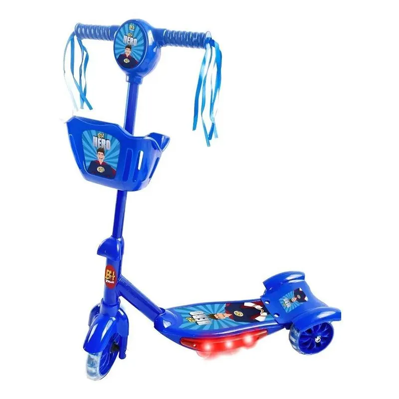 Patinete Bh Store Hero Com Cesta Cor Azul