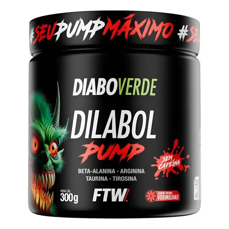 Dilabol Pump Pré Treino Pote 300g Sabor Frutas Vermelhas Dia