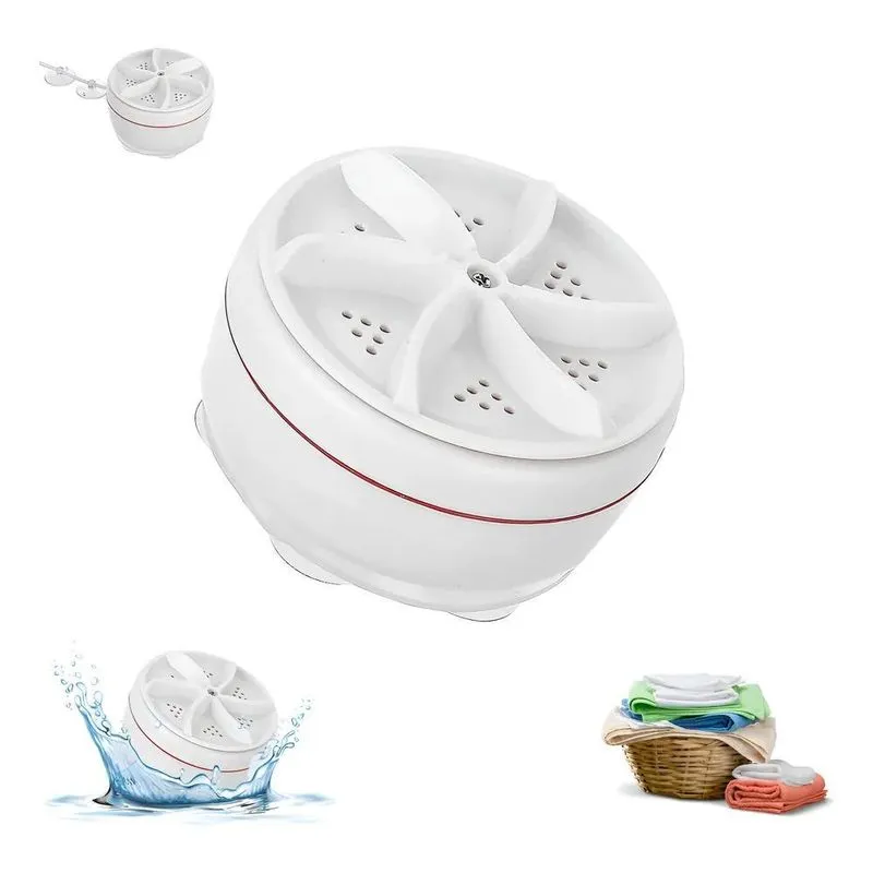 Mini Máquina De Lavar Roupas Usb Balde Lavadora Portátil Cor