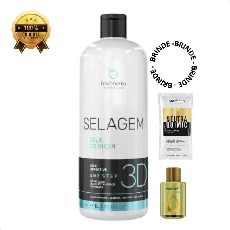 2x Borabella Selagem 3d Semi Definitiva Orgânica 1l