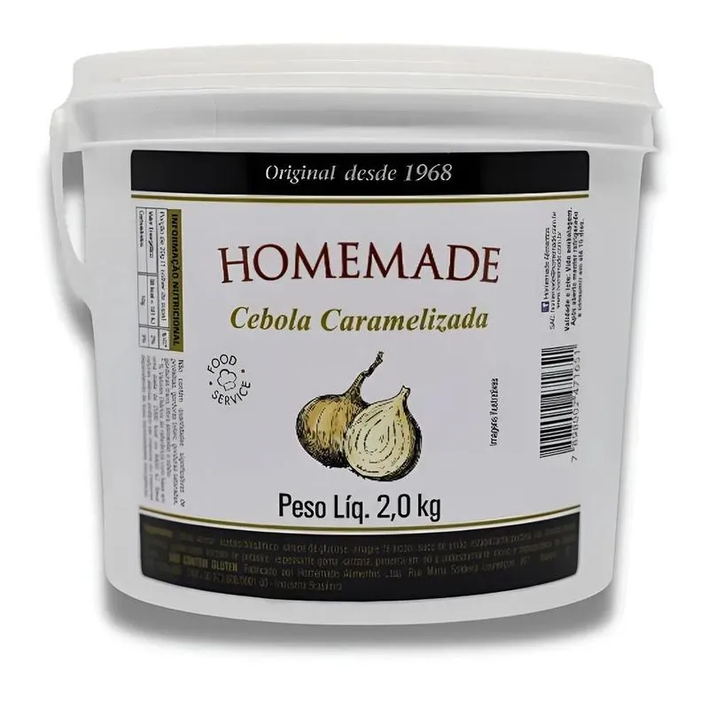 Geleia Cebola Caramelizada Homemade Balde 2kg Food Service