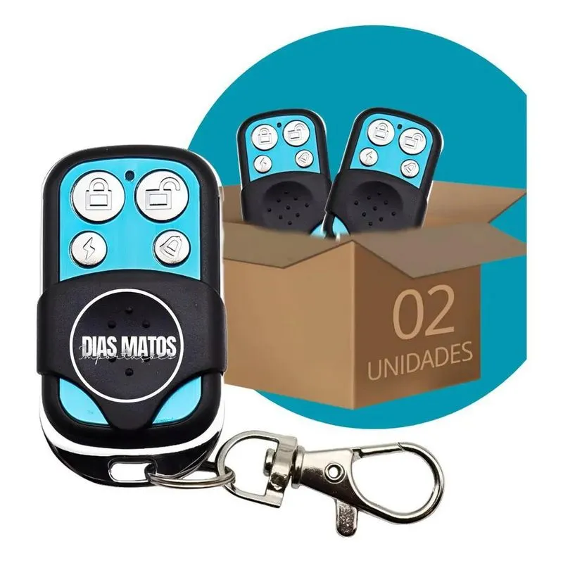 Kit 2 Controle Remoto Portão Alarme Copiador Clone Duplicado